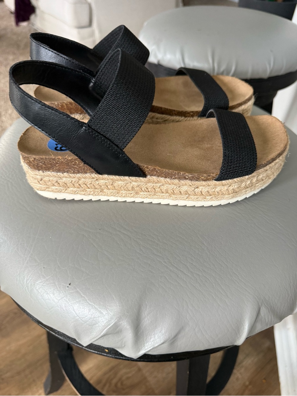 Worn once, Platform Espadrille Sandalss